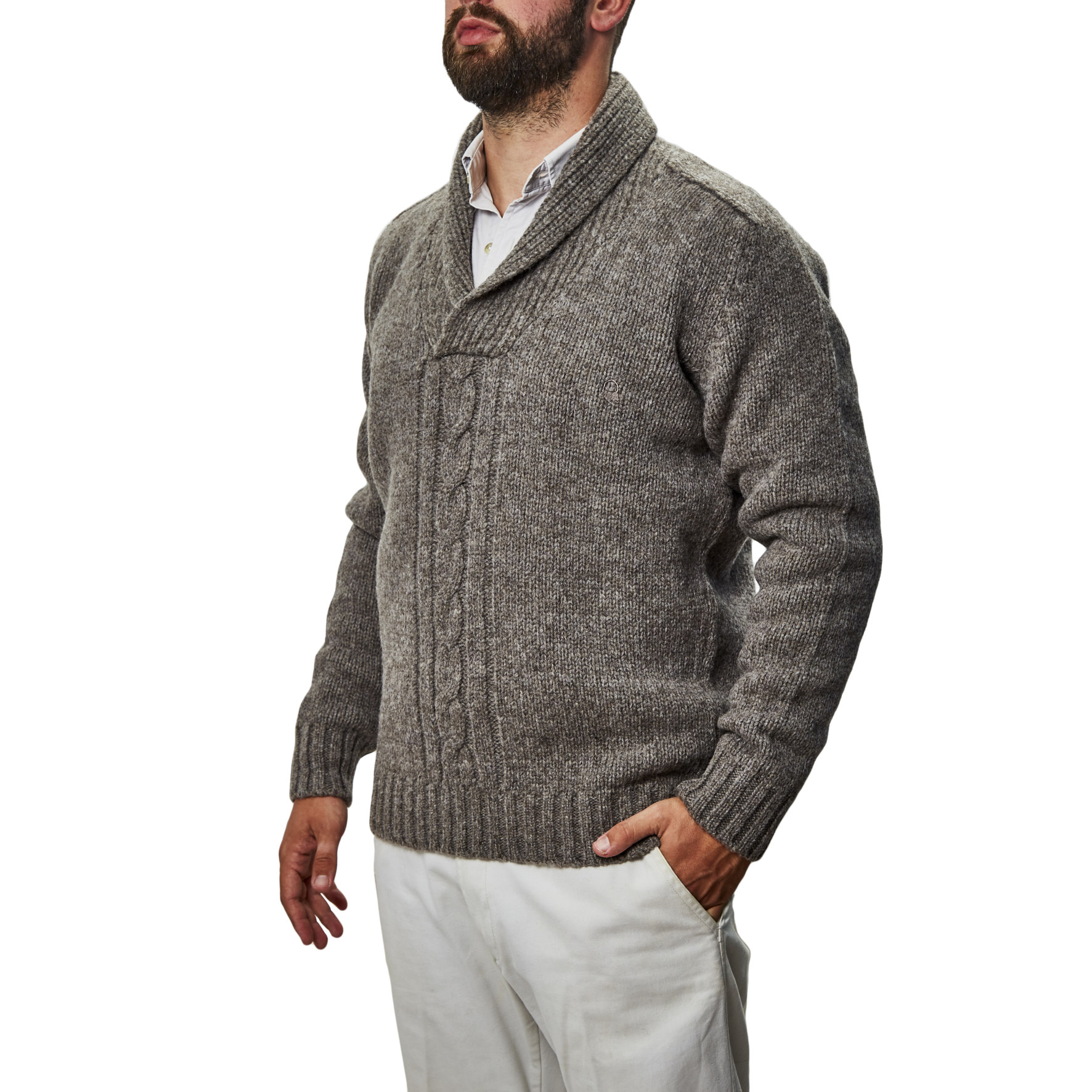 SWEATER SMOKING LANA VIRGEN CON TRENZA ARANDU